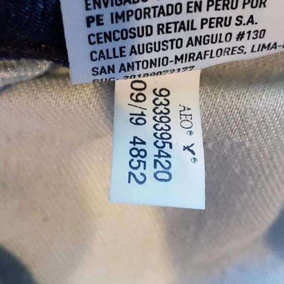 American Eagle AE Jeans Mens Size 29x32 Airflex Skinny Blue Skate Stretch - Picture 12 of 13